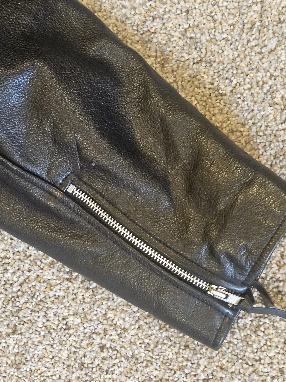WILSON XXL Open Road Black Leather Belted Motorcycle Jacket Insulated Vintage